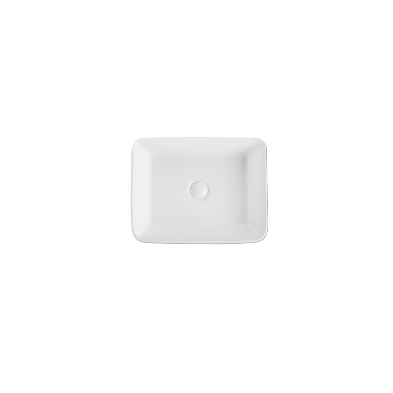Rubine RIFF 48 Semi-Recessed Rectangular Ceramic Basin