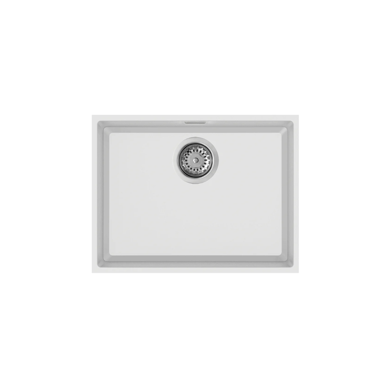 Rubine 1 Bowl Undermount Granite Kitchen Sink MEQ 810-54U WH