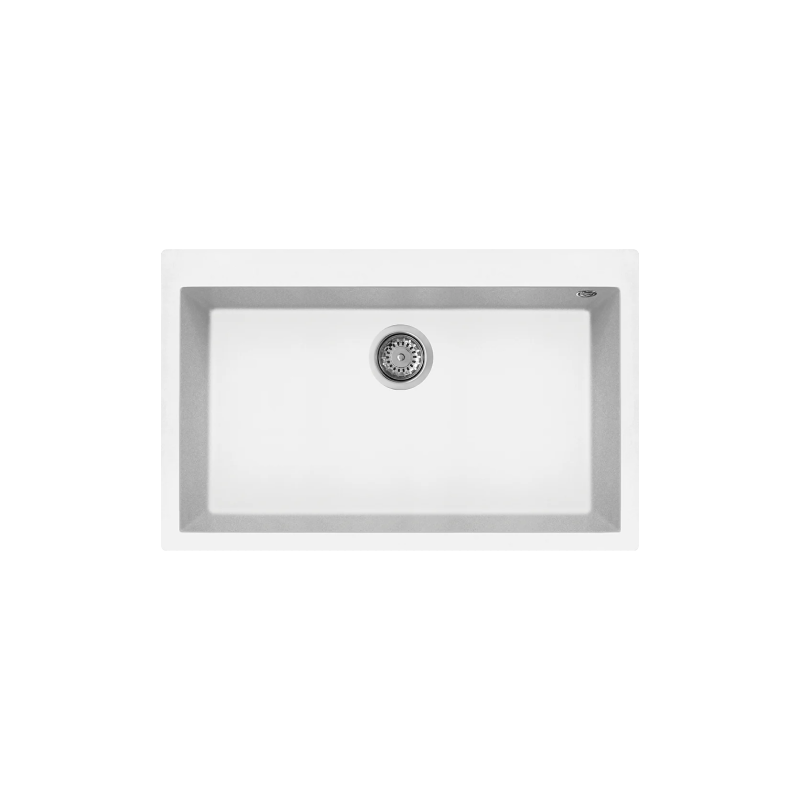 Rubine 1 Bowl Inset Granite Kitchen Sink MEQ 810-79 WH