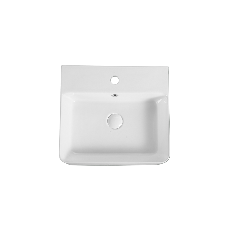 Rubine VENTO 46M Wall-Hung / Countertop Rectangular Ceramic Basin