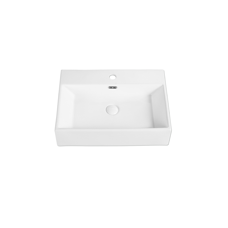 Rubine VENTO 50M Wall-Hung / Countertop Rectangular Ceramic Basin