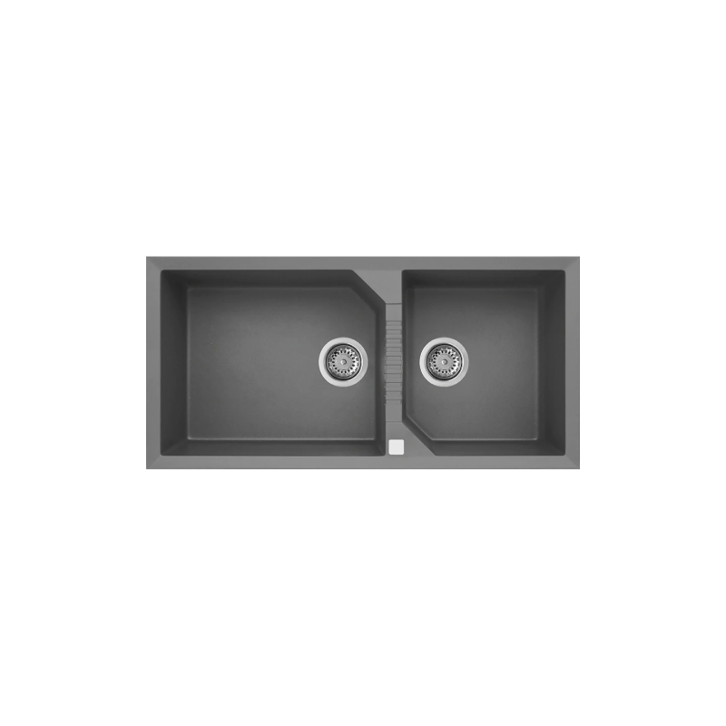Rubine 1¾ Bowls Inset Granite Kitchen Sink MEQ 860-100 TI