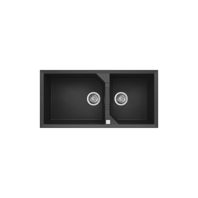 Rubine 1¾ Bowls Inset Granite Kitchen Sink MEQ 860-100 PB