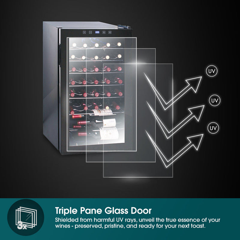 EuropAce 33 Bottles Wine Chiller EWC1331S