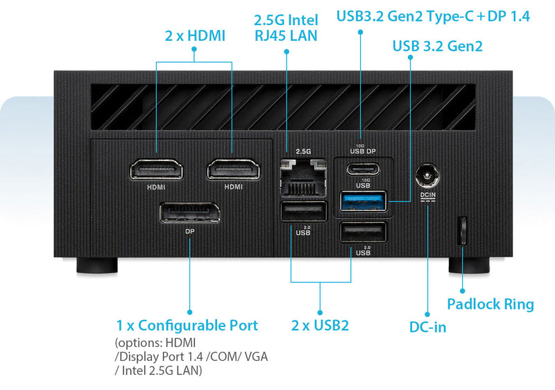 ASUS ExpertCenter PN65 Mini-PC Core Ultra 5 125H 16GB 512GB