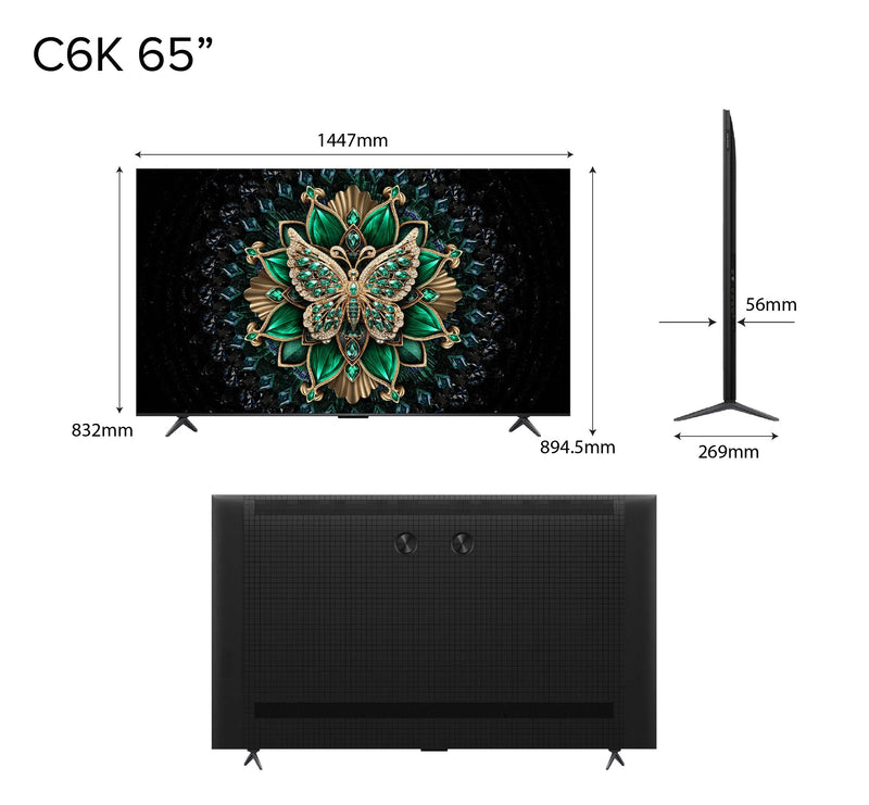 TCL C6K 4K Premium QD Mini-LED TV 55‑98 inch