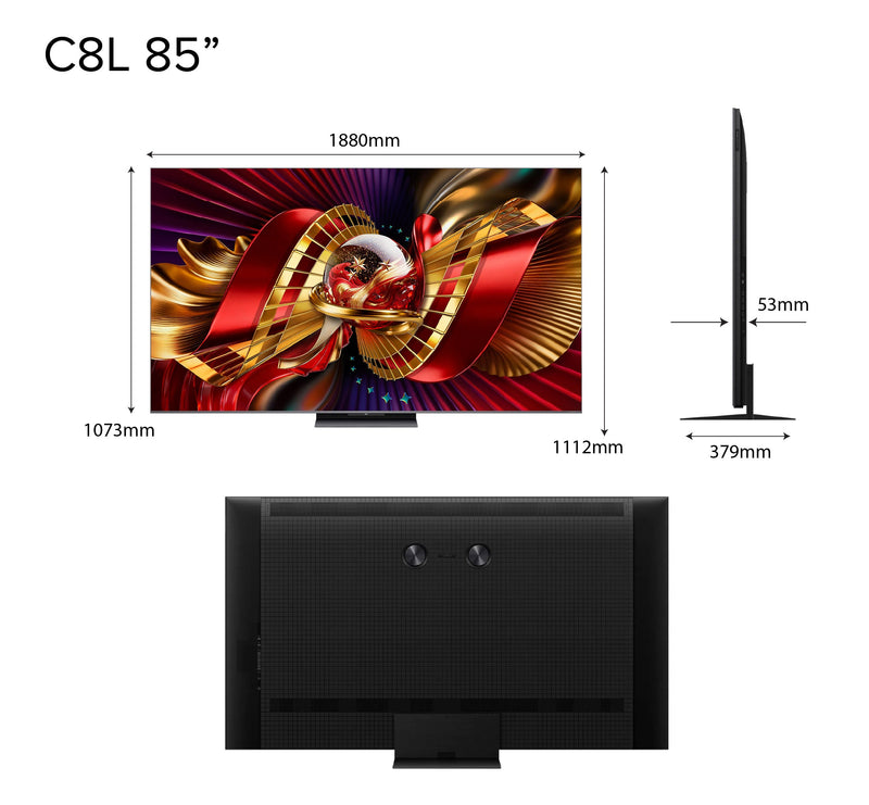 TCL C8L Premium SQD-MiniLED 4K TV Super QLED HDR 6000nits