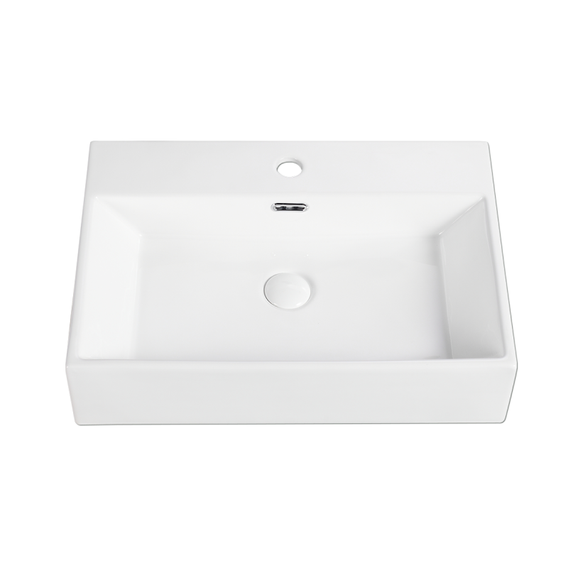 Rubine VENTO 60M Wall-Hung / Countertop Rectangular Ceramic Basin