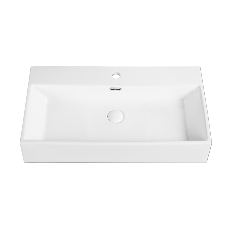 Rubine VENTO 75M Wall-Hung / Countertop Rectangular Ceramic Basin