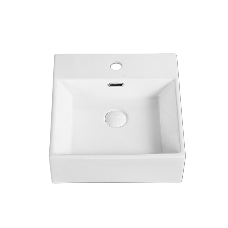 Rubine VENTO 40M Wall-Hung / Countertop Square Ceramic Basin