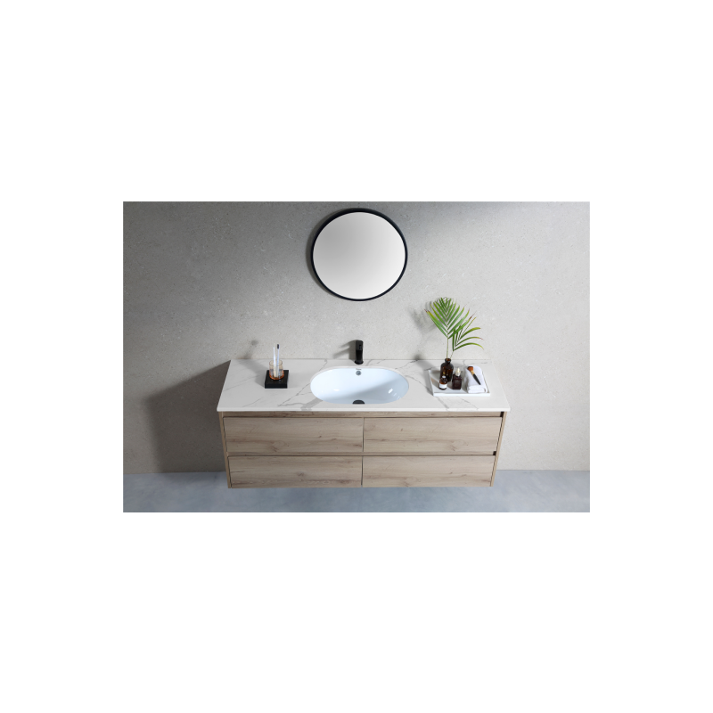 Rubine NUE R58 Undermount Oval Ceramic Basin