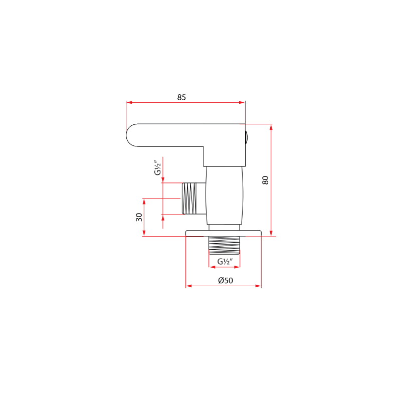 Rubine ALTA A91310 Angle Valve