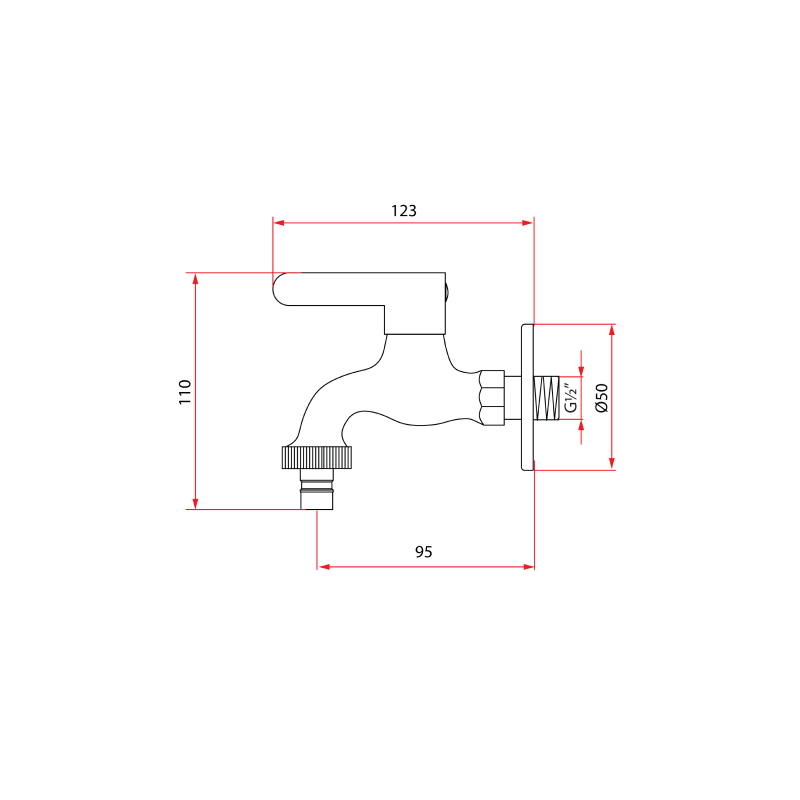 Rubine ALTA U91375 Union Tap