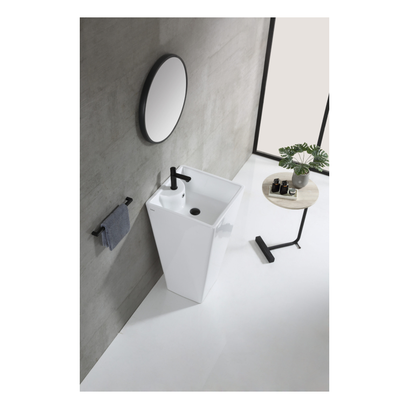 Rubine ZENTO 47M Freestanding Square Ceramic Basin