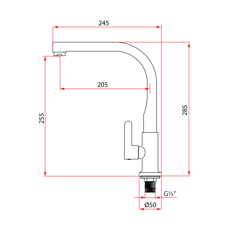 Rubine Sink Tab ALTA K91347