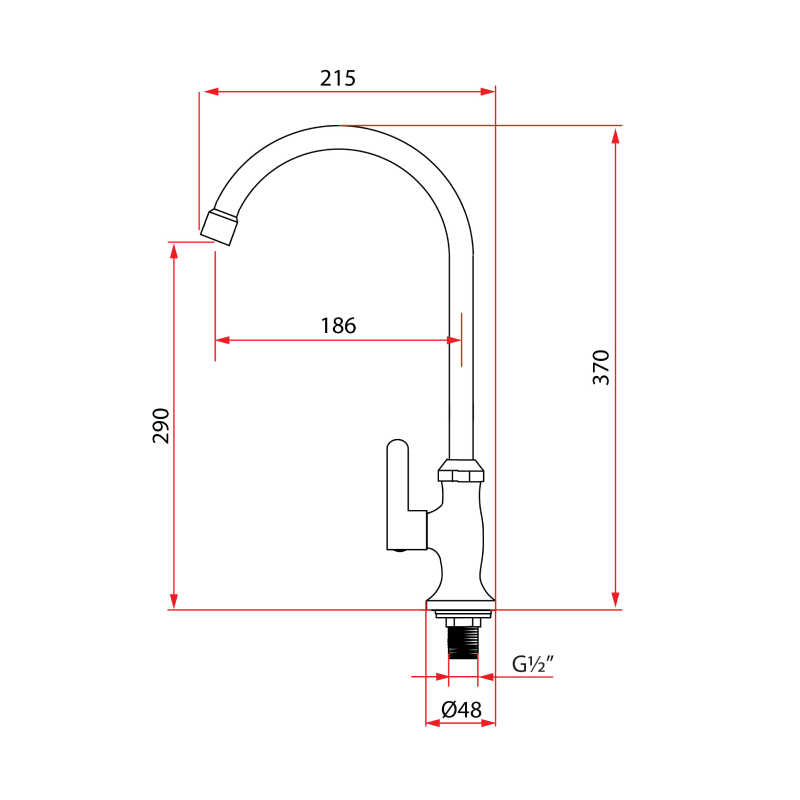 Rubine Sink Tab ALTA K91343