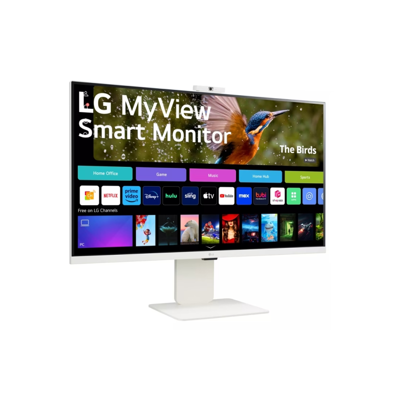 LG 32SR85U-W 32" 4K UHD IPS MyView Smart Monitor With WebOS And Built-in FHD Webcam