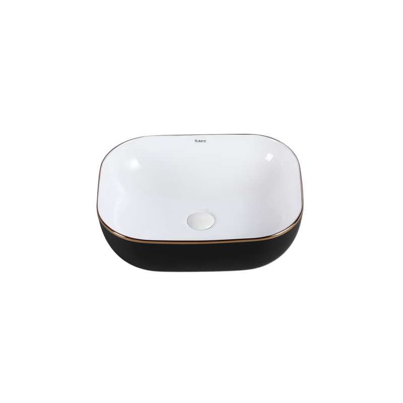 Rubine EVEA 50-BW Countertop Rectangular Ceramic Basin