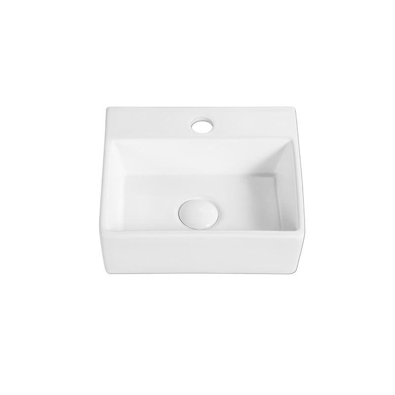 Rubine VENTO 33M Wall-Hung / Countertop Rectangular Ceramic Basin