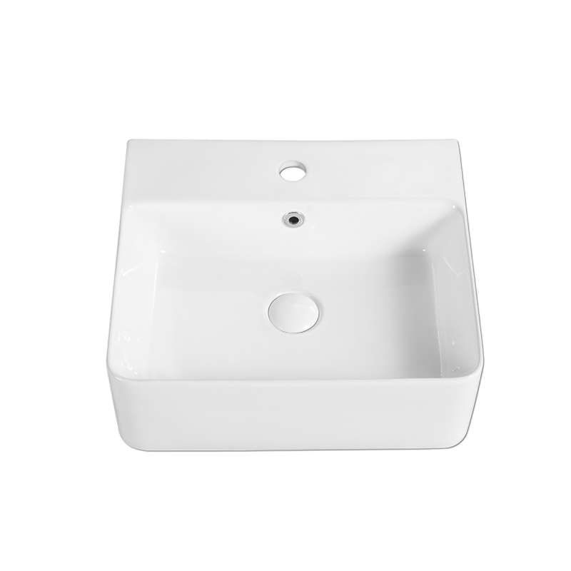 Rubine VENTO 46M Wall-Hung / Countertop Rectangular Ceramic Basin