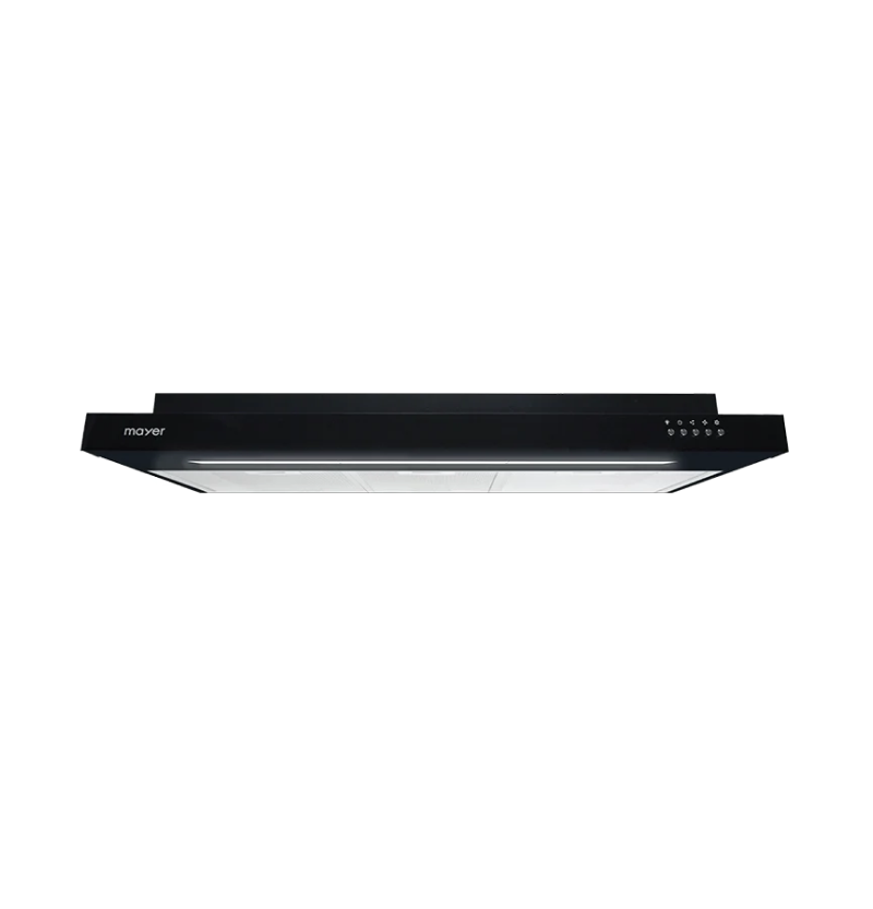 MAYER MMSI900LEDHS 90cm Semi-integrated Slimline Hood + Mayer MMGH892HE 86cm 2 Burner Gas Hob