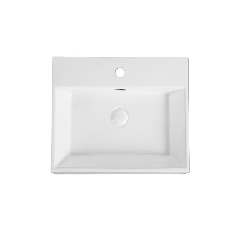 Rubine VENTO 50M Wall-Hung / Countertop Rectangular Ceramic Basin