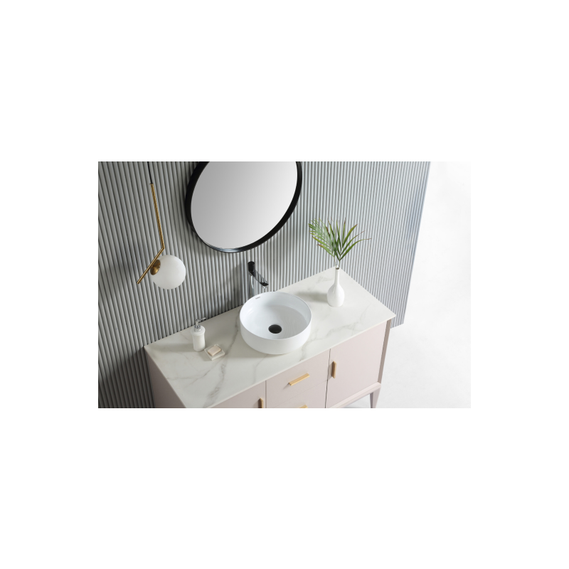 Rubine SPIN 36 Countertop Round Ceramic Basin