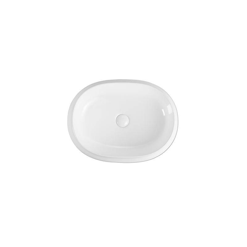 Rubine BOAT 59 Countertop Oval Ceramic Basin