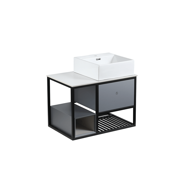 Rubine CONCORD 80cm Press-To-Open Vanity Cabinet