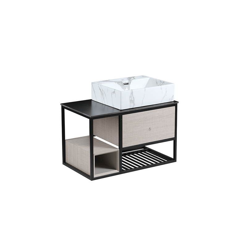 Rubine CONCORD 80cm Press-To-Open Vanity Cabinet