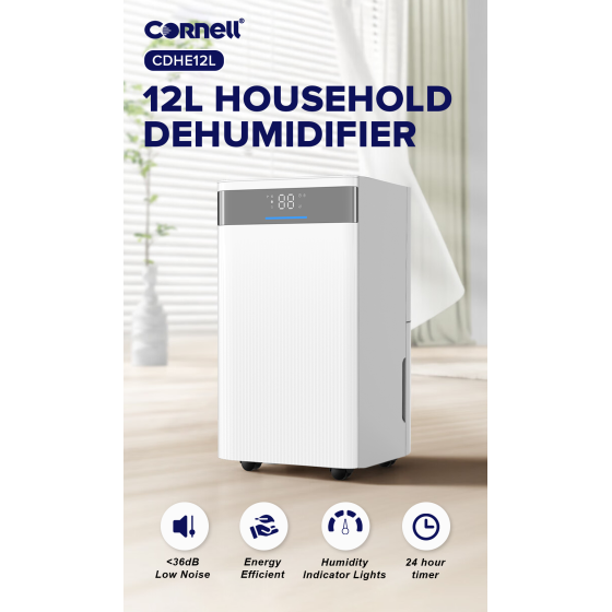 Cornell 200W 12L Dehumidifier