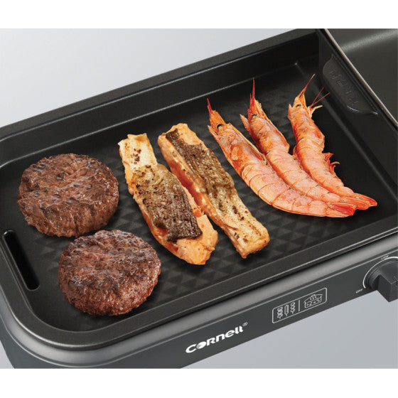Cornell 2200W 4.2L 2-in-1 Steamboat BBQ Hotpot Set