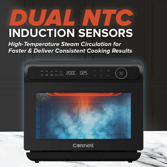 Cornell 1600W 24L Multifunctional Steam Oven Air Fryer