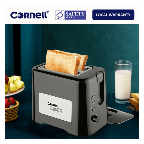 Cornell 870W 2 Slice Pop Up Bread Toaster CT-EDC2000BK