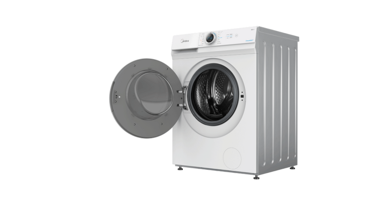 Midea MF100W75 White Front Load Washer, 7.5kg, Water Efficiency 3 Ticks