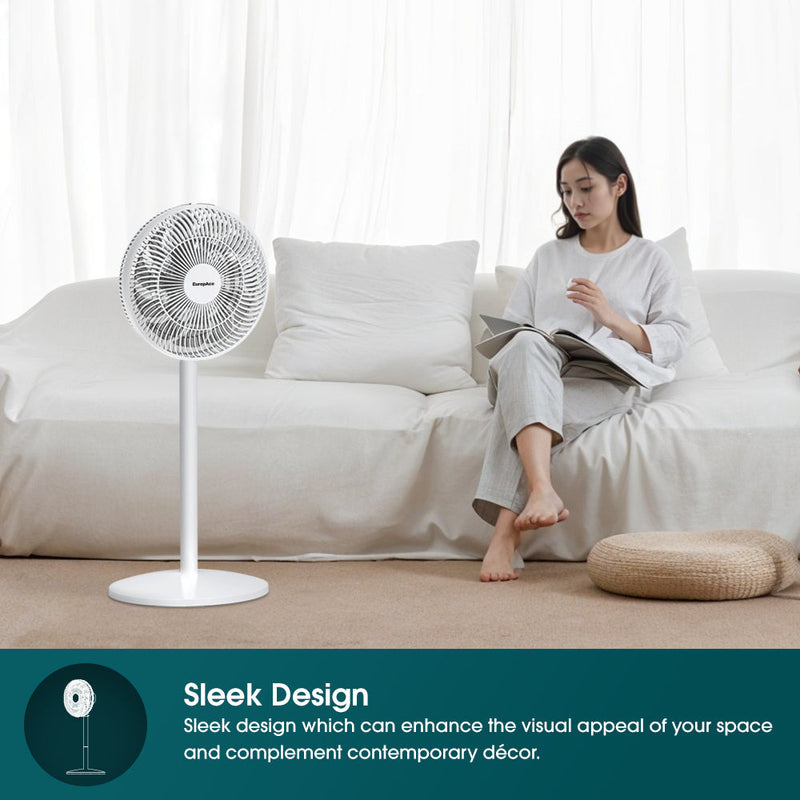 EuropAce ELF3123DWH 12-inch High Velocity Stand Fan