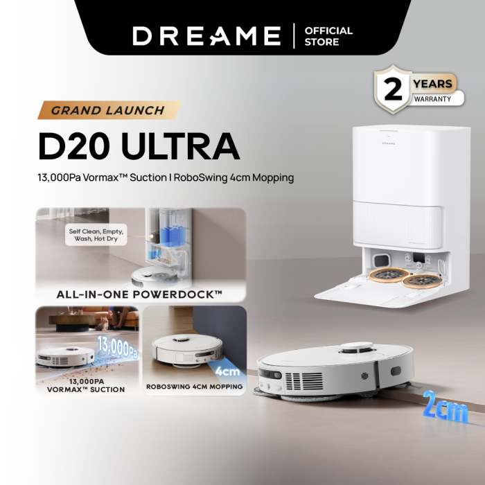 Dreame Robot Vacuum Mop D20 ULTRA