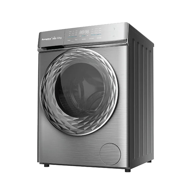EuropAce EFW 9102Y 10 Kg Front Load Washing Machine + EDY8801YWH Heat Pump Dryer