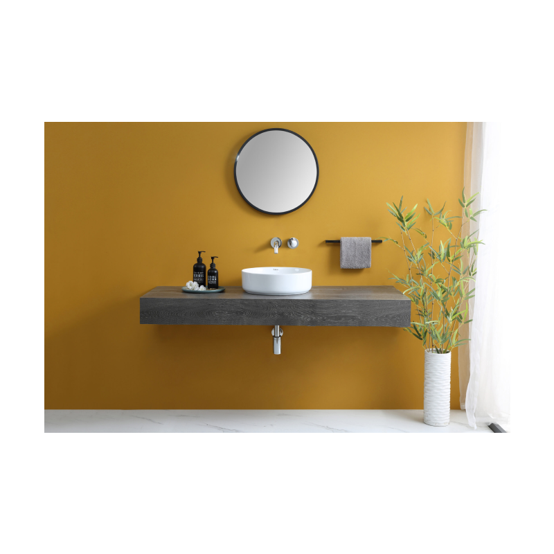 Rubine SPIN 40 Countertop Round Ceramic Basin