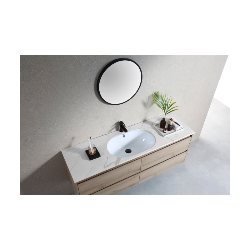Rubine NUE R58 Undermount Oval Ceramic Basin
