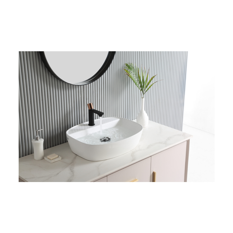 Rubine EVEA 50M Countertop Rectangular Ceramic Basin