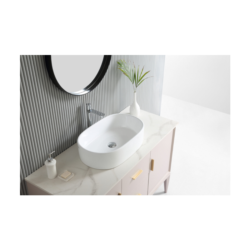 Rubine EVEA 55 Countertop Rectangular Ceramic Basin