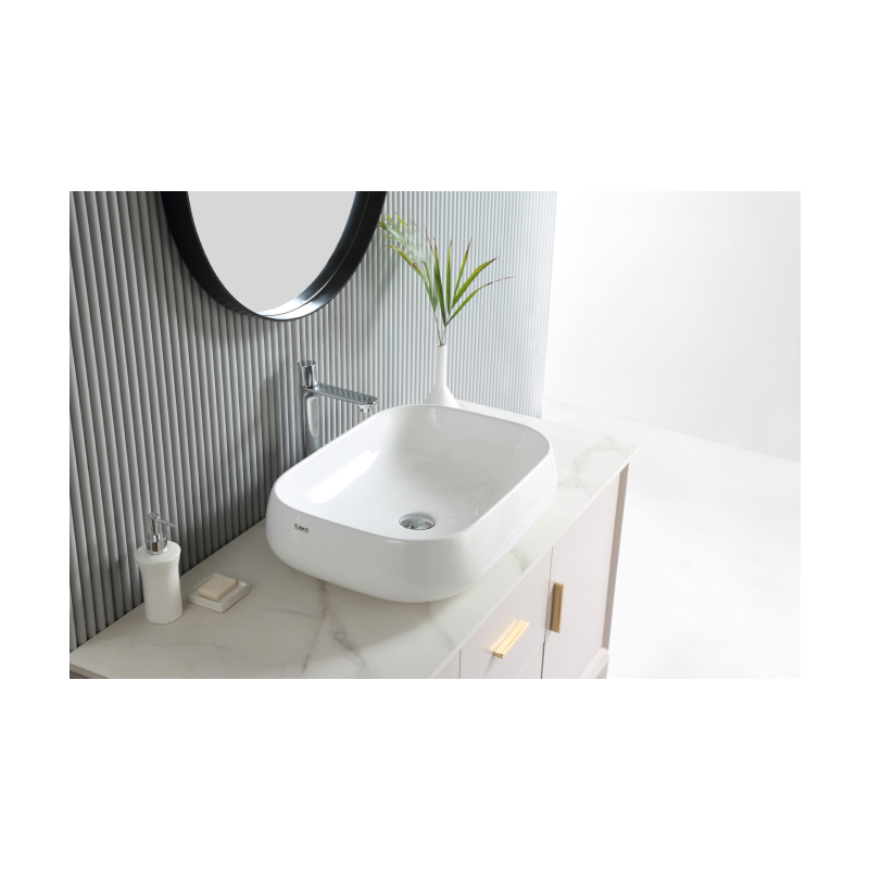 Rubine EVEA 56 Countertop Rectangular Ceramic Basin - Lion City Company