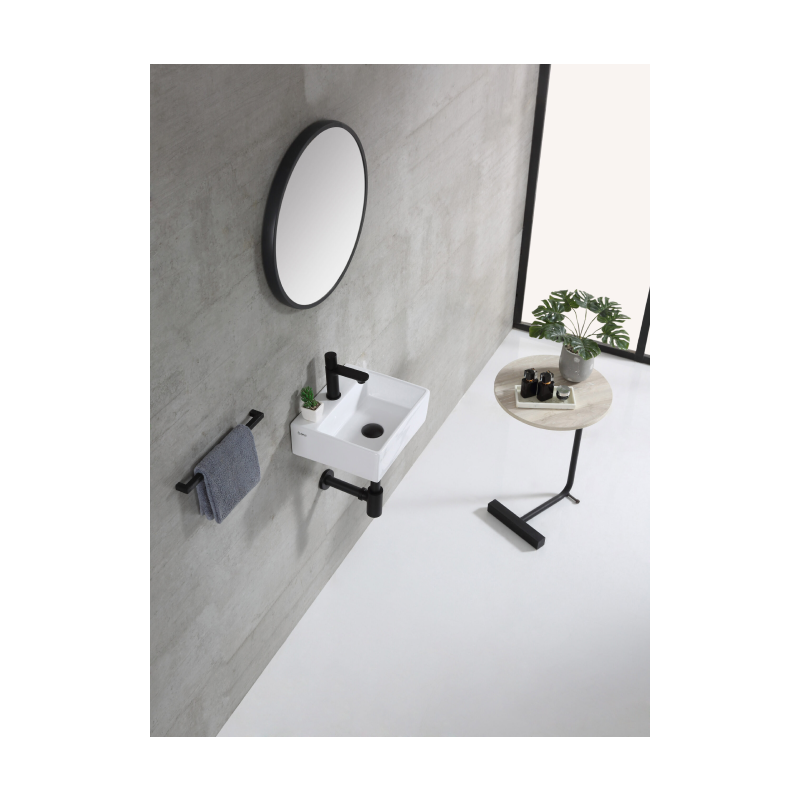 Rubine VENTO 36M Wall-Hung / Countertop Rectangular Ceramic Basin