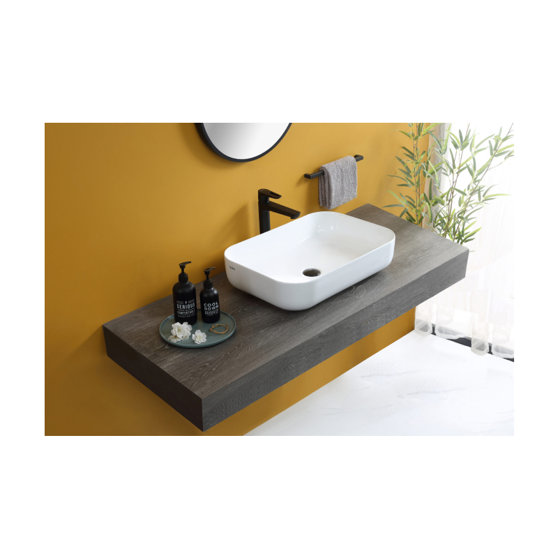 Rubine EVEA 60 Countertop Rectangular Ceramic Basin