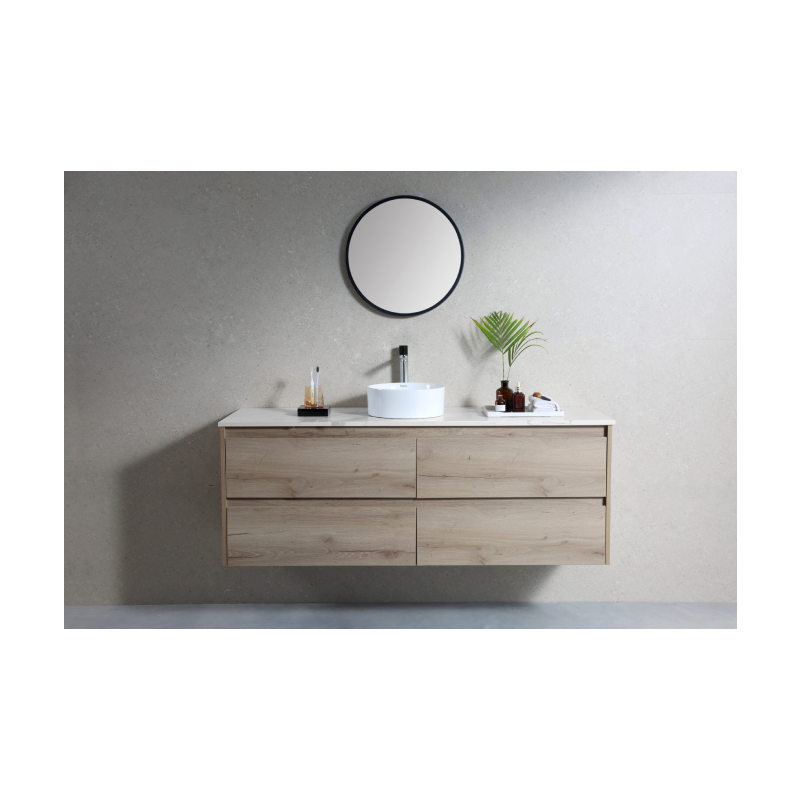 Rubine SPIN 30 Countertop Round Ceramic Basin