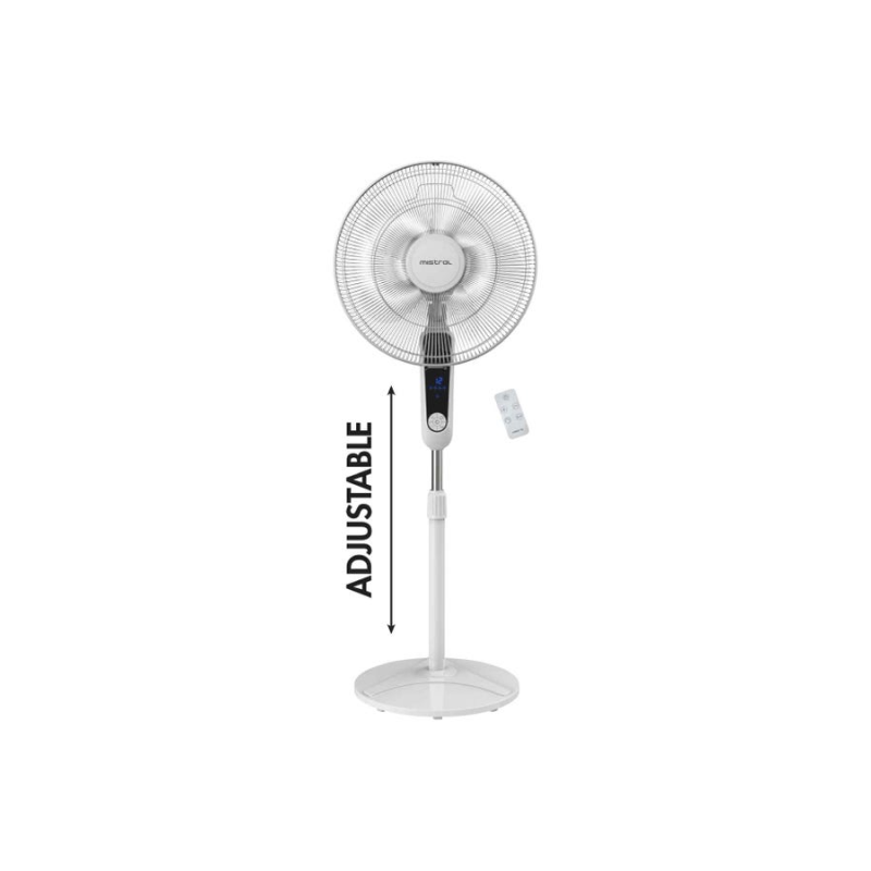 MISTRAL MSF1630DR 16" DC Stand Fan W/R White