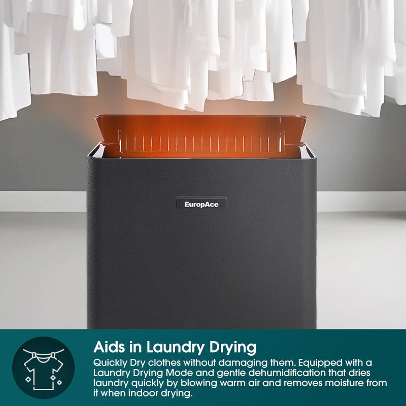 EuropAce 40L Smart DC Dehumidifier and Air Purifier