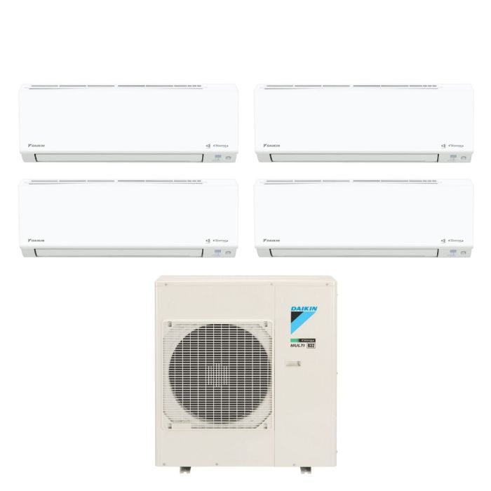 Daikin System 4 Aircon Wi‑Fi 1×9000 1×12000 & 2×18000 BTU