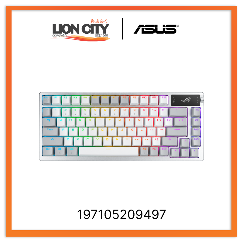 Asus ROG AZOTH NX SNOW WHITE 197105209497 Gaming Keyboard